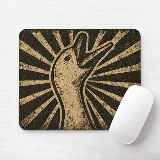 Mousepad Meme Galinha do Pato Engraçado Honk Goose (Com mouse)