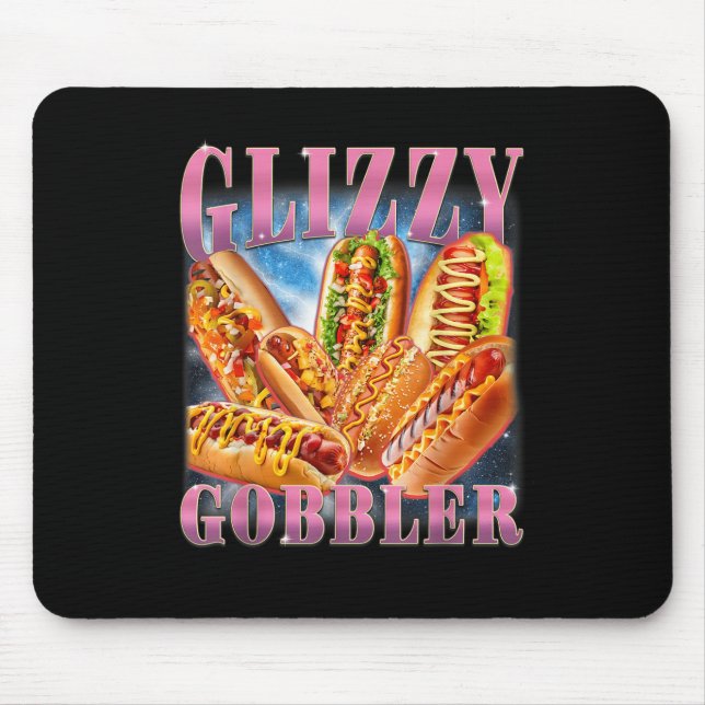 Mousepad Meme Glizzy Gobbler Engraçado Hilário Cachorro-Que (Frente)