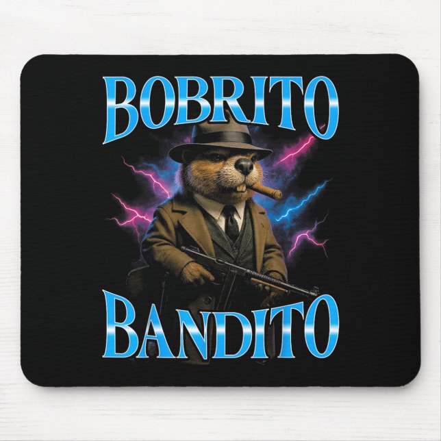 Mousepad Meme italiano surreal de Brainrot Bobrito Bandito  (Frente)