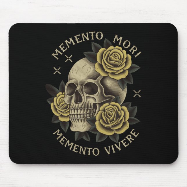 Mousepad Memento Mori Memento Vivere - Filosofia &amp; Lat (Frente)