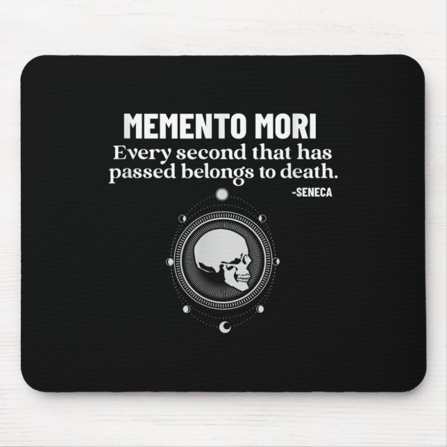 Mousepad Memento Mori Seneca Stoicismo Filosofia Estática (Frente)