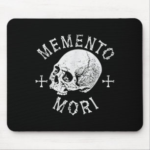 Mousepad Memento Mori Stoic Lembra Da Morte Ossos Do Crânio