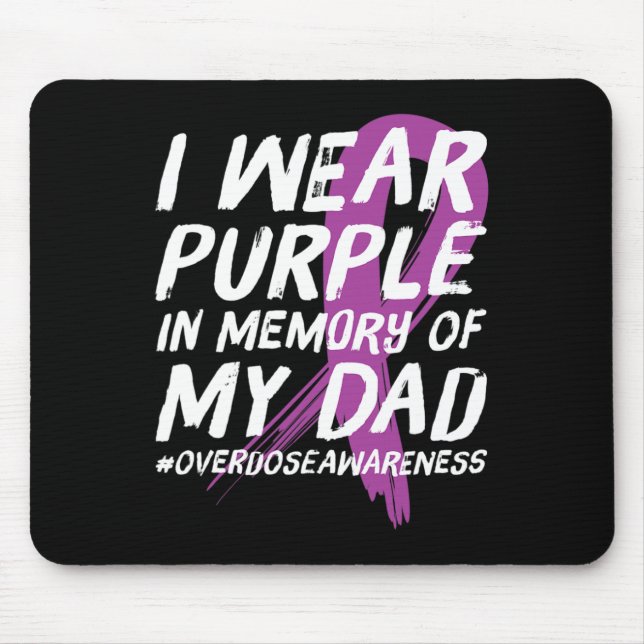 Mousepad Memória Da Consciência Da Sobredosagem Roxa Do Vis (Frente)