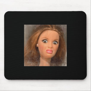Mousepad Memória da Face da Boneca Engraçada _1