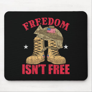 Mousepad Memória de Sinalizador de Soldado Americano para a