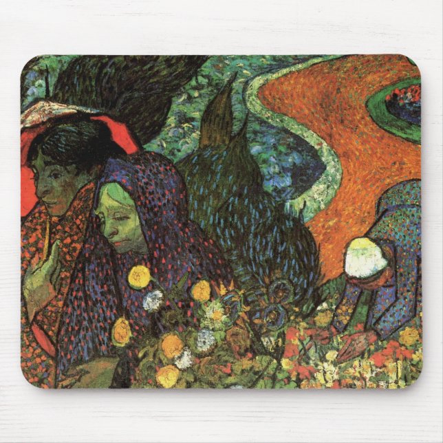 Mousepad Memória do Jardim de Etten por Vincent van Gogh (Frente)
