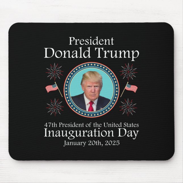 Mousepad Memória do Presidente Donald Trump Inauguration 20 (Frente)