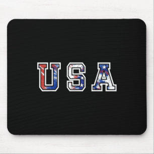 Mousepad Memorial Da Camiseta De Bandeiras Dos Eua Para Mul