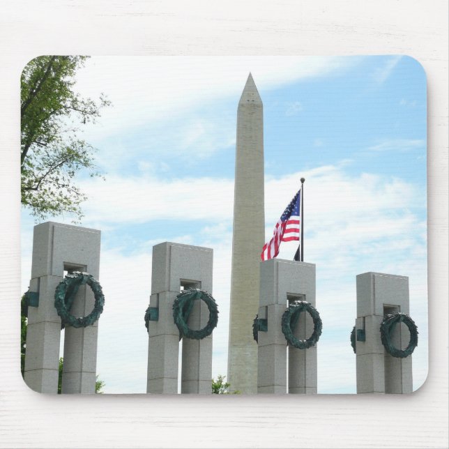 Mousepad Memorial do Washington Monument e da WWII em DC (Frente)