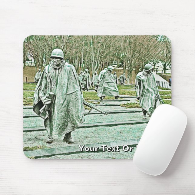 Mousepad Memorial dos Veteranos de Guerra Coreanos (Com mouse)