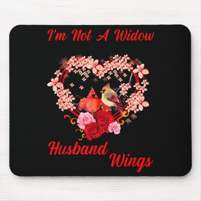 Mousepad Memorial I'm Not A Widow Husband Wings Cardinal An (Frente)
