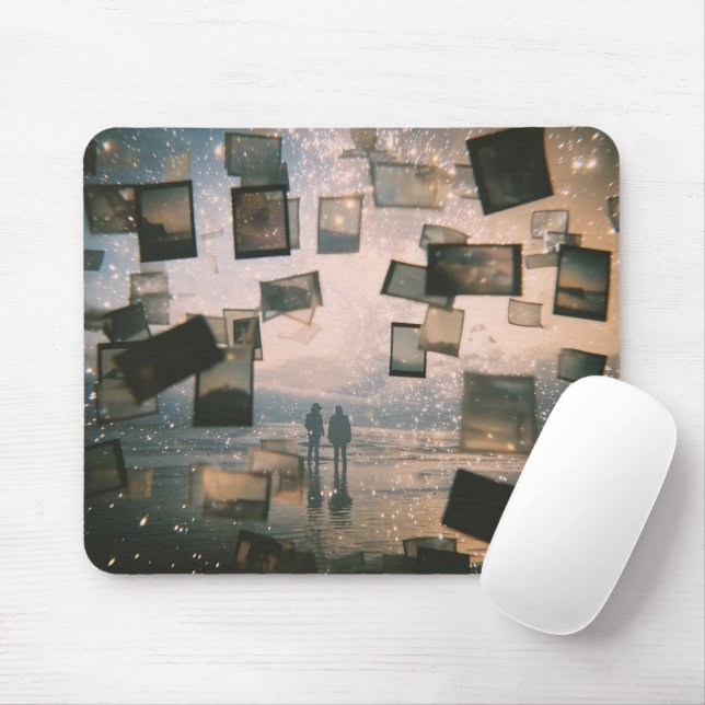 Mousepad Memórias Flutuantes à Beira-Mar (Com mouse)