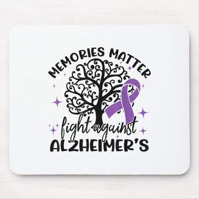Mousepad Memórias lutam contra Heimers conscientizando demê (Frente)