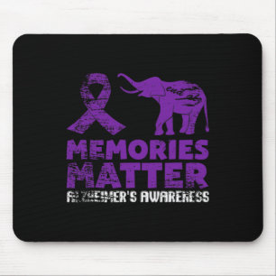 Mousepad Memórias Matam Alzheimer - Elefante Roxo 1