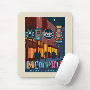 Mousepad Memphis TN Beale Street Neon