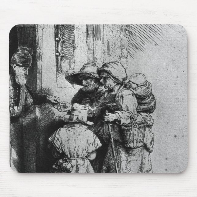 Mousepad Mendigos na entrada de uma casa, 1648 (Frente)