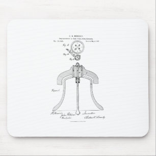 Mousepad Meneely Bell Empresa - patente do garfo
