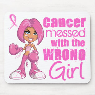 Mousepad Menina 1 do combate do cancro da mama