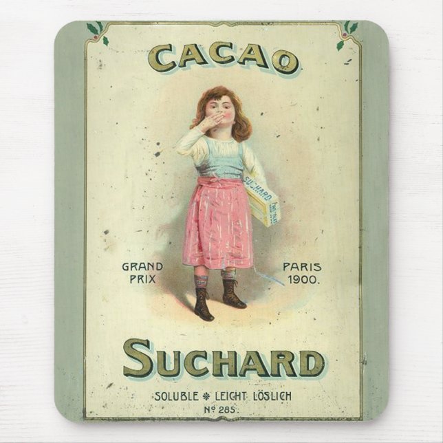 Mousepad Menina Açúcar Beijo de Chocolate Vitoriana (Frente)