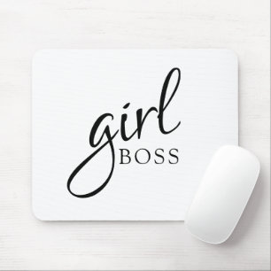 Mousepad Menina Chefe Típica de Chic Minimalista