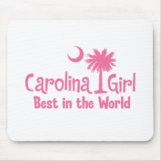 Mousepad Menina cor-de-rosa de Carolina melhor no mundo
