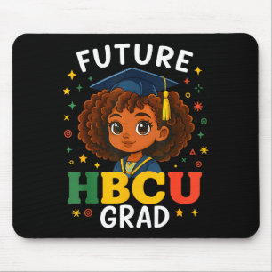 Mousepad Menina Crianças Futuro Hbcu Graduada História Pret