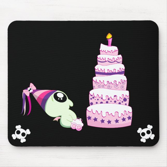 Mousepad Menina Cthulhu do aniversário (Frente)