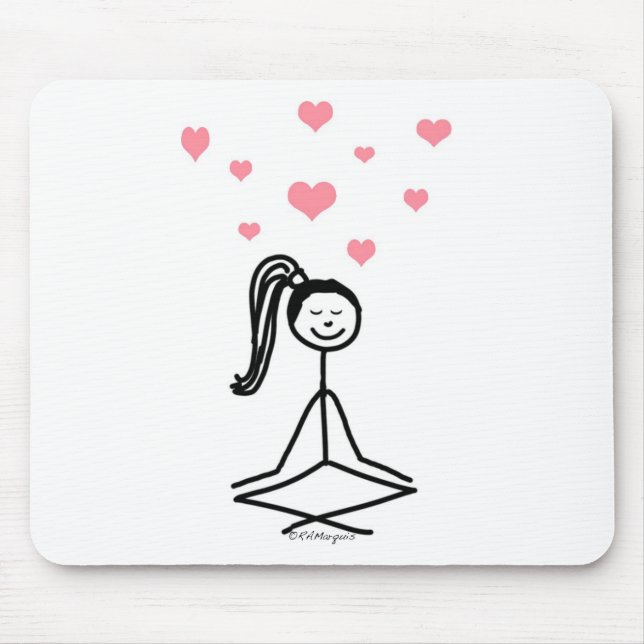 Mousepad Menina da ioga (Frente)