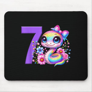 Mousepad Menina de 7 anos de idade Festa de Aniversário Cob