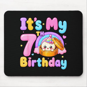 Mousepad menina de 7 anos de idade kawaii anime de aniversá
