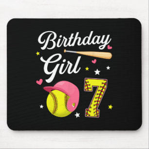 Mousepad Menina de 7 Anos de Idade Softll Sétimo Aniversári