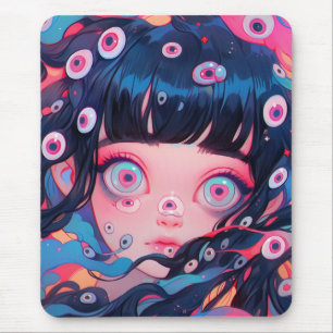 Mousepad Menina de Animação Custa Estranha
