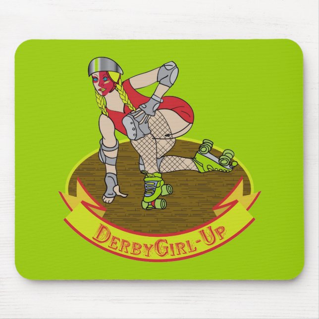 Mousepad Menina de Derby acima do tapete do rato (Frente)