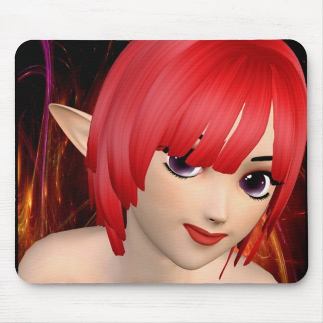 Mousepad Menina do duende do Anime (Frente)