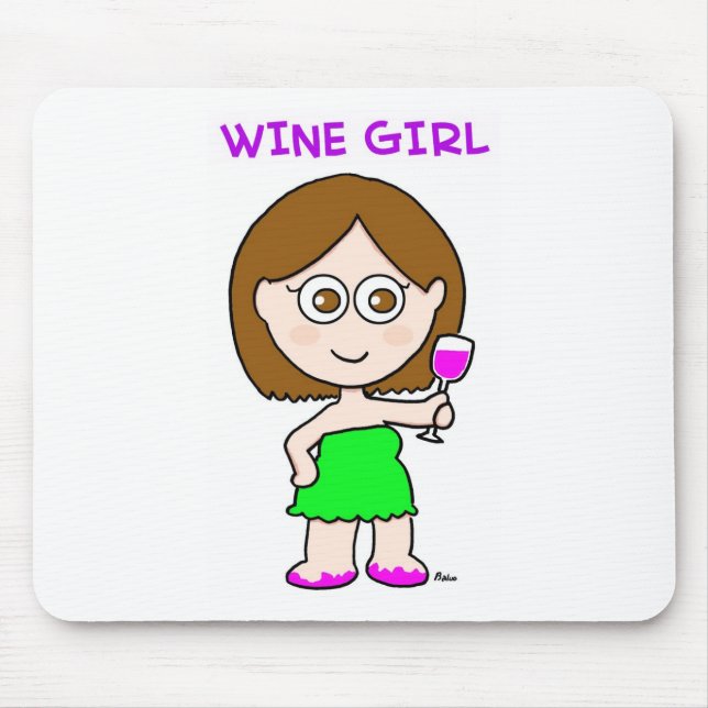 Mousepad menina do vinho (Frente)