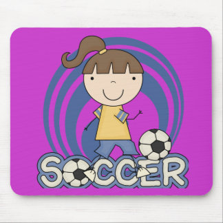 Mousepad Menina dos esportes - t-shirt e presentes do