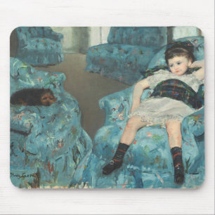 Mousepad Menina em uma poltrona azul, 1878 (oi