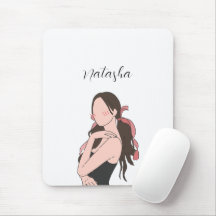 Menina estética de beleza personalizável