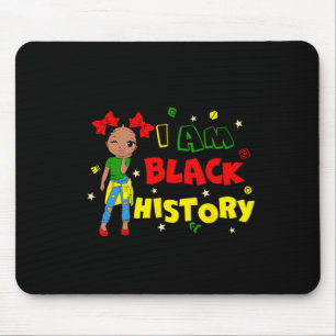 Mousepad Menina Eu Sou Mês da História Negra Criança Africa