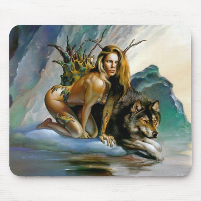 Mousepad menina-lobo (Frente)