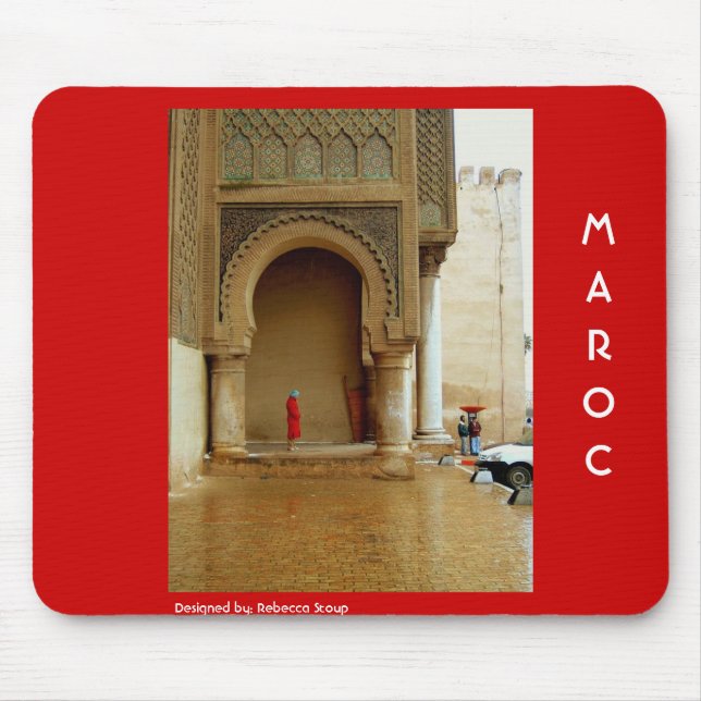 Mousepad Menina no casaco vermelho (Frente)