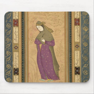 Mousepad Menina que guardara um aigrette, do grande Alb de