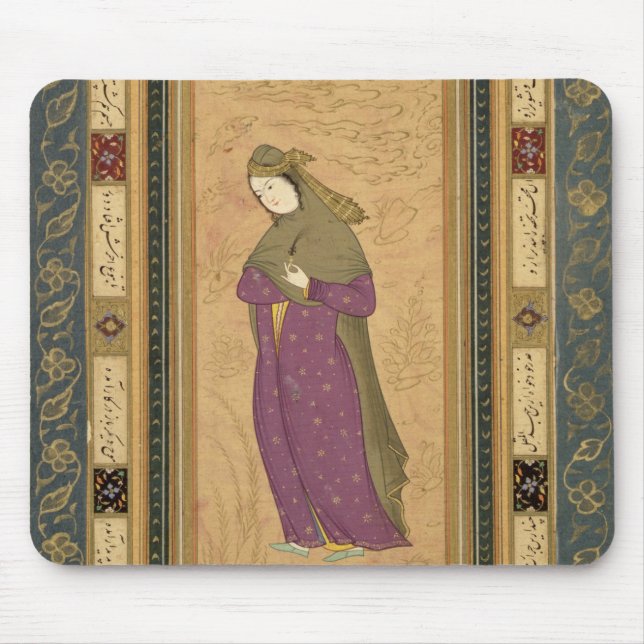 Mousepad Menina que guardara um aigrette, do grande Alb de (Frente)
