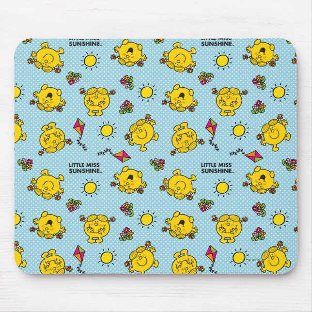 Mousepad Menina Sunshine | Padrão de Bolinhas lacrimogênea (Frente)
