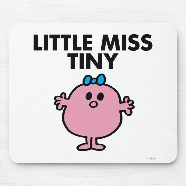 Mousepad Menina Tiny | Letra negra (Frente)