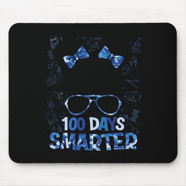 Mousepad Meninas 100 Dias Mais Inteligentes Cabelo De Ondas (Frente)