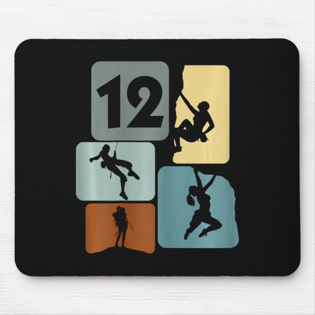 Mousepad Meninas de 12 Anos Escalando Escalada de Blocos An (Frente)