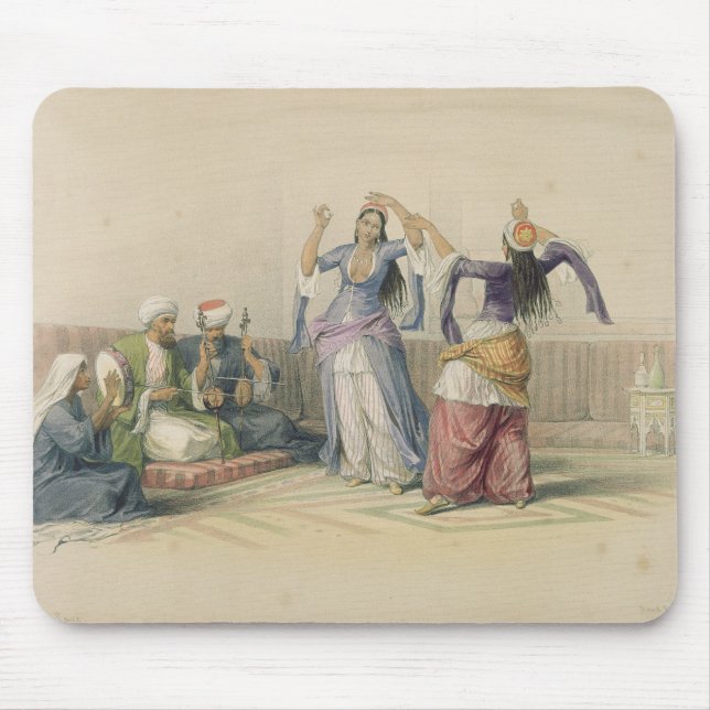 Mousepad Meninas de dança no Cairo, 'de Egipto e de Nubia (Frente)