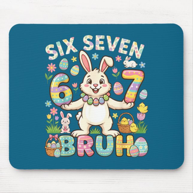 Mousepad Meninas Dia de Páscoa Bruh 67 Meme (Frente)