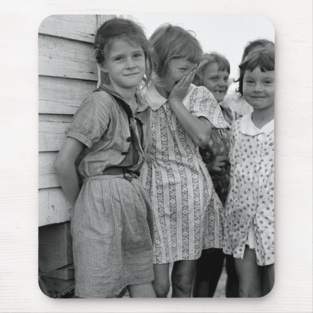 Mousepad Meninas na Grande Depressão, os anos 30 da escola (Frente)